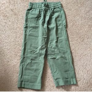 Everlane Canvas Organic Cotton Pull-On Pant in Forest Green Large generous fit